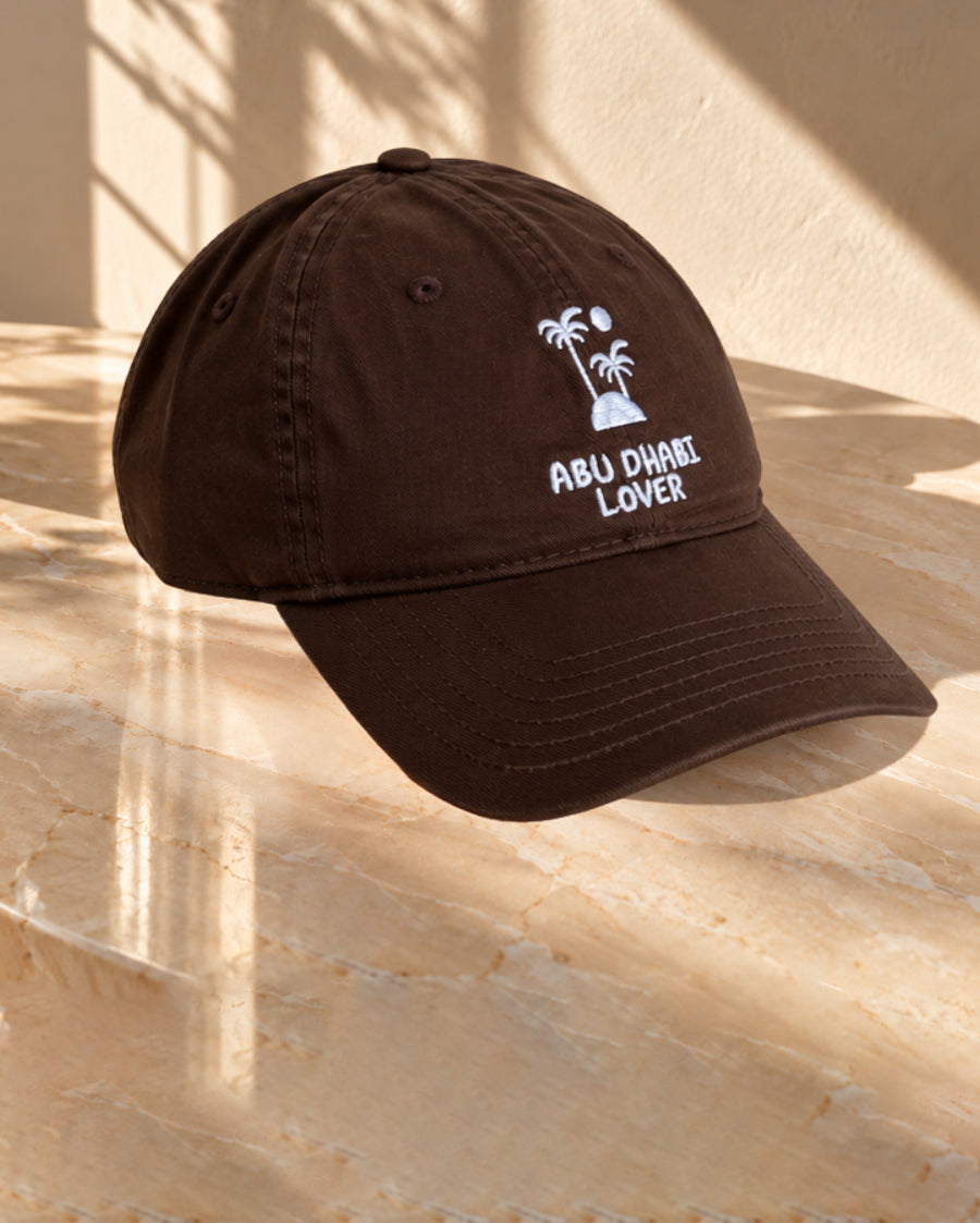 Abu Dhabi Lover with Palm Tree Embroidery - Chocolate