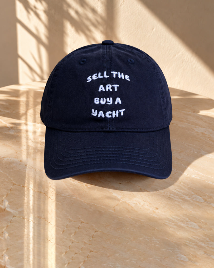 Sell The Art Buy A Yacht - Navy Blue