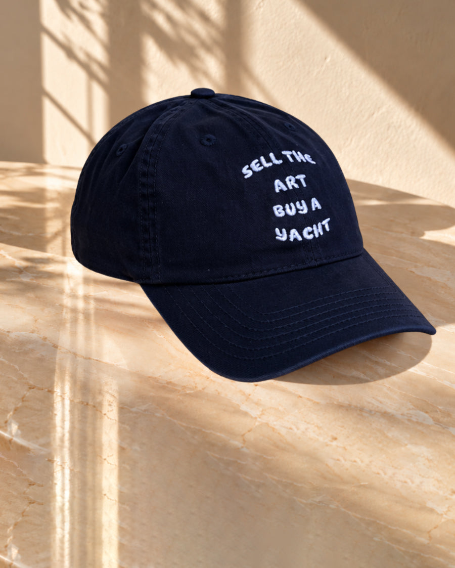 Sell The Art Buy A Yacht - Navy Blue